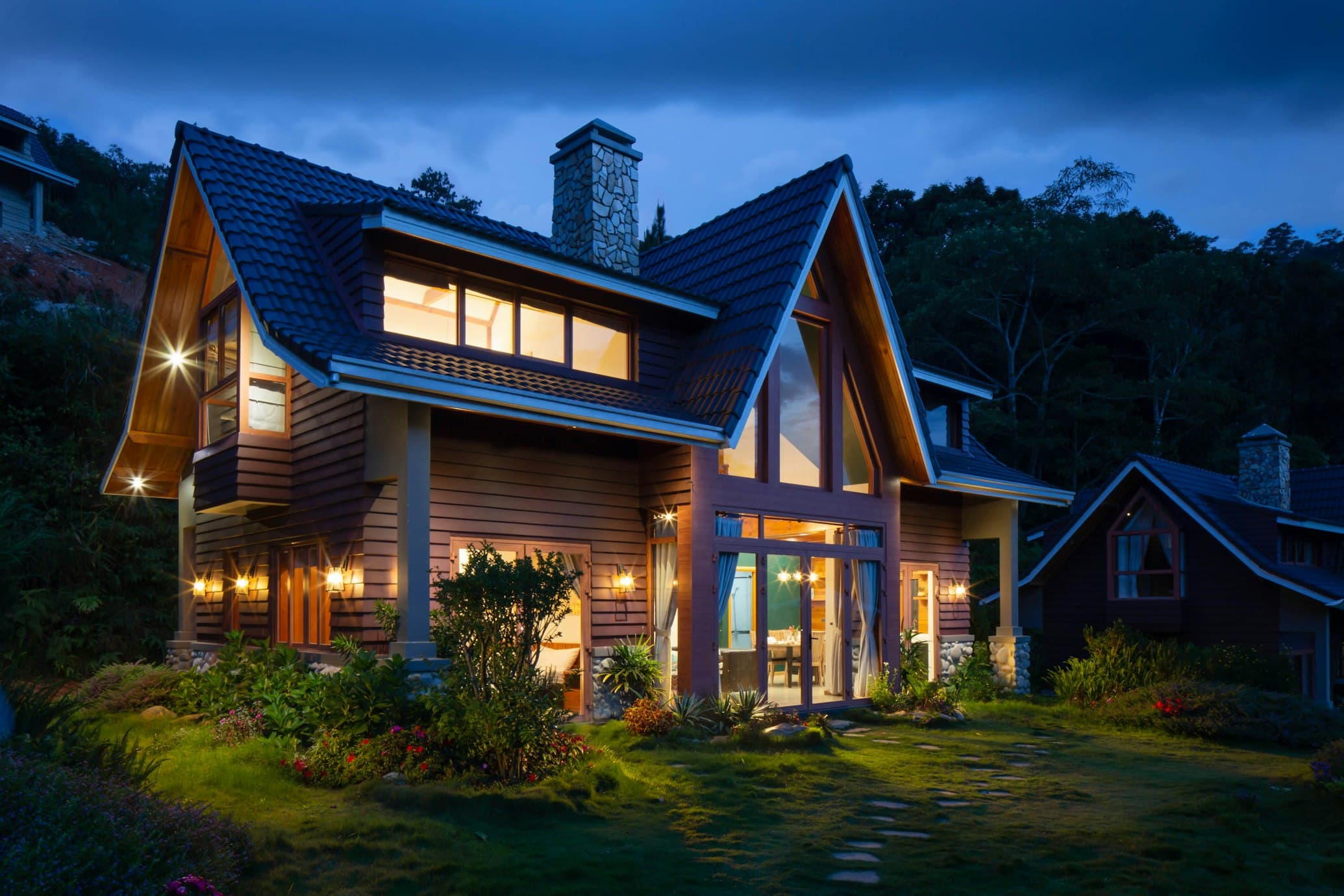 Warm evening light in a Northern New Jersey home